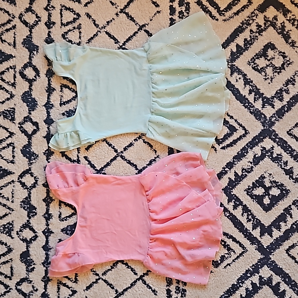 LOT (2) Sz 6/7Yr Arshiner Skirted Leotard